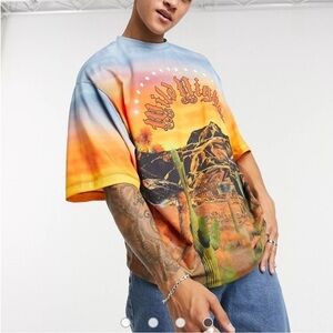 Jaded London Y2K wild nights t-shirt with desert print Size M‎